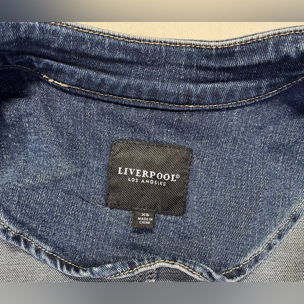 Liverpool Denim Los Angeles Patch Pocket Jacket - Like New! - XS - Picture 5 of 9